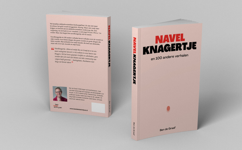 Boekomslag 'Navelknagertje en 100 andere verhalen', auteur Ben de Graaf