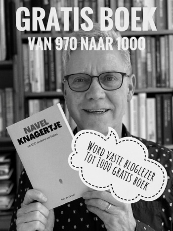 Boekenactie: meld je aan als vaste lezer, ontvang gratis mijn boek Navelknagertje